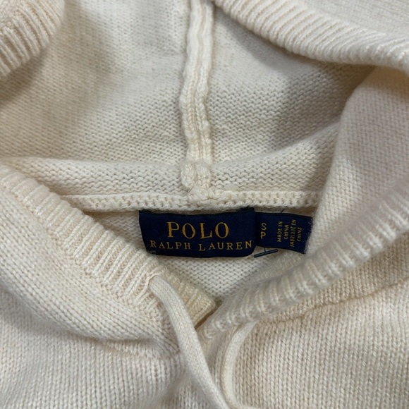 Polo Ralph Lauren Wool Cashmere Sweater Aztec Hoodie sz Small - Picture 7 of 11